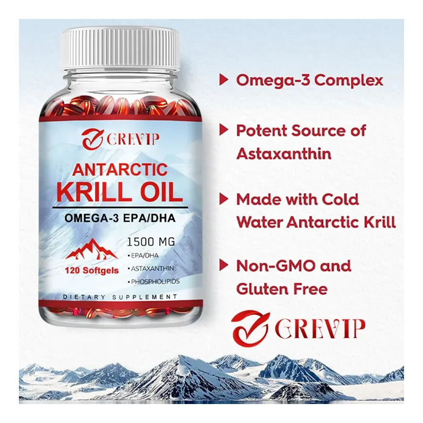 Balincer Glucosamina 1500mg + Antartic Krill Oil 1200mg  Omega 3 120caps-5