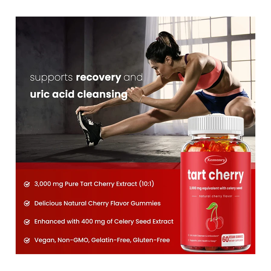 Acerola Bio Tart Cherry Vitamina C Organica 3000mg en Gomitas 60 Cherry-3