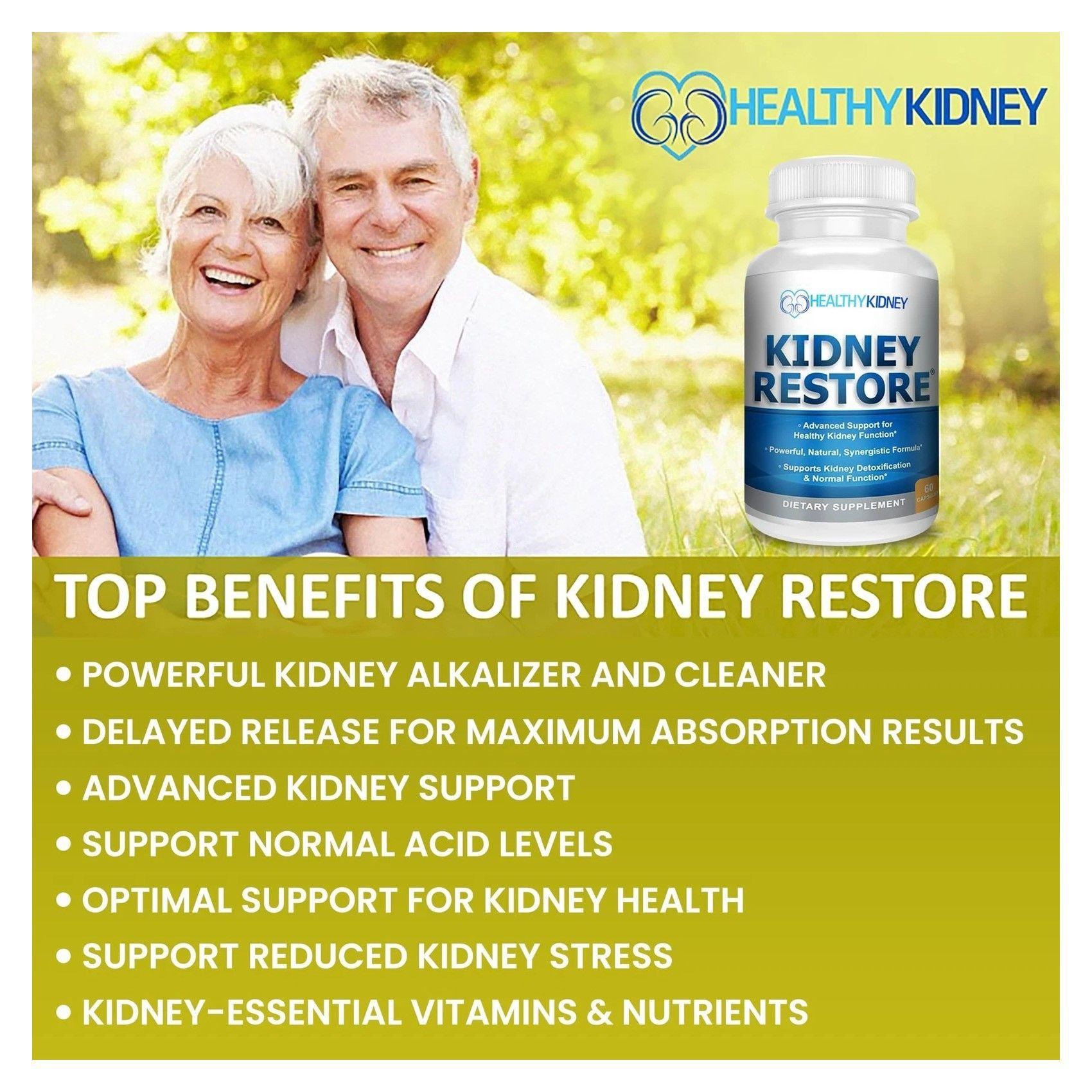 Healthy Kidney Restore Cuidado Limpieza Renal Probioticos 60 DR Caps-7