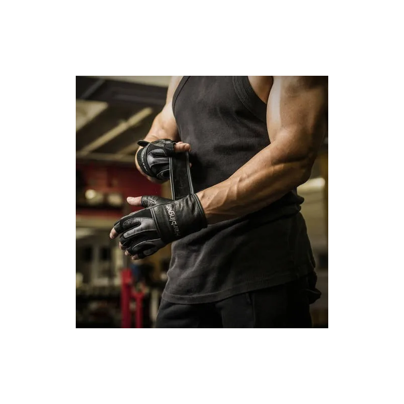 Guantes De Gimnasio Harbinger Classic L Negro Agarre Seguro Para Pesas-2