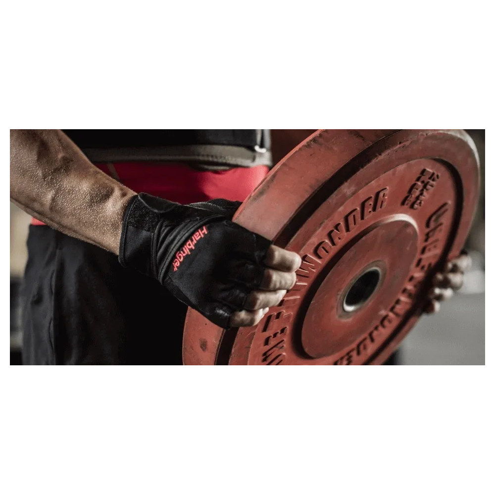 Guantes De Gimnasio Harbinger Classic L Negro Agarre Seguro Para Pesas-4