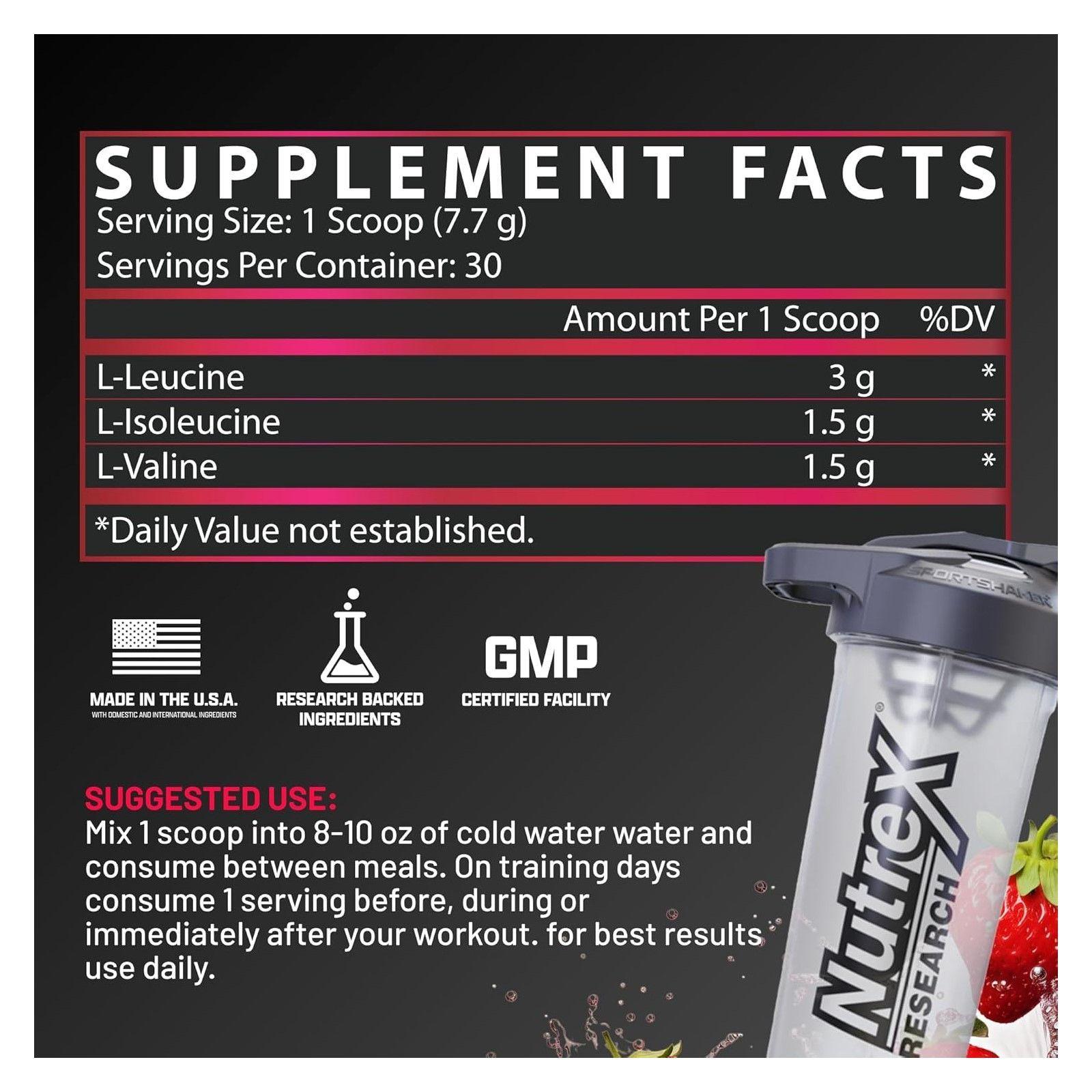 Bcaa 6000 Recovery Nutrex Aminoacidos 231gr En Polvo Fruit-6