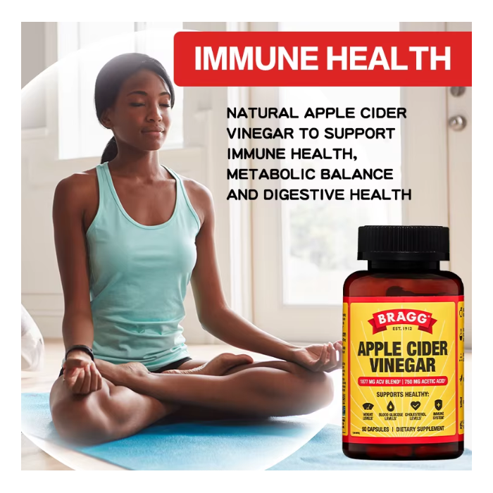 Bragg Vinagre De Manzana Apple Cider Vinegar 1877mg 90 Caps-3