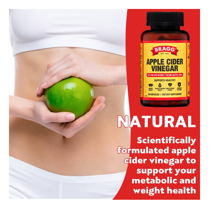 Bragg Vinagre De Manzana Apple Cider Vinegar 1877mg 90 Caps-6