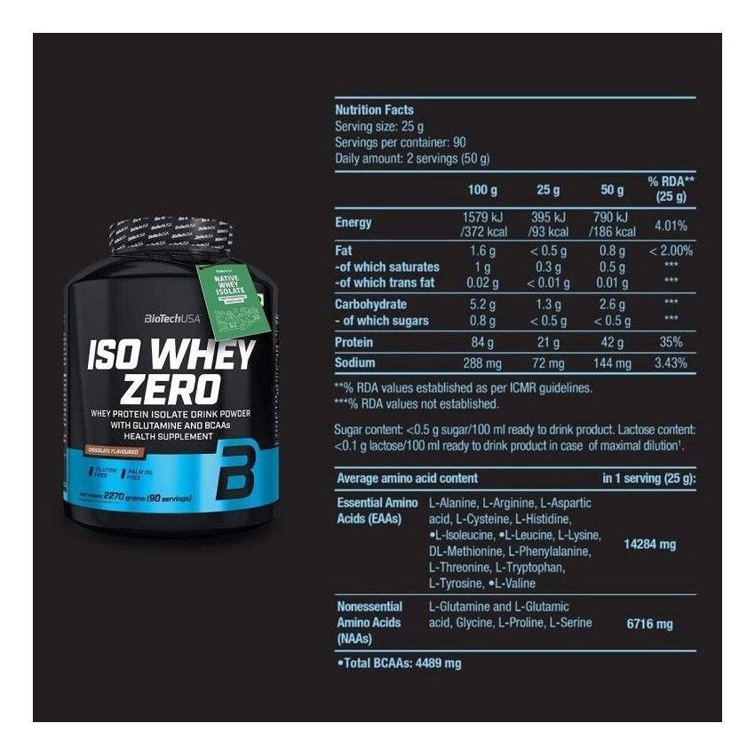 Biotechusa Iso Whey Zero Whey Isolate 5 Lbs Catalan Caramel-4