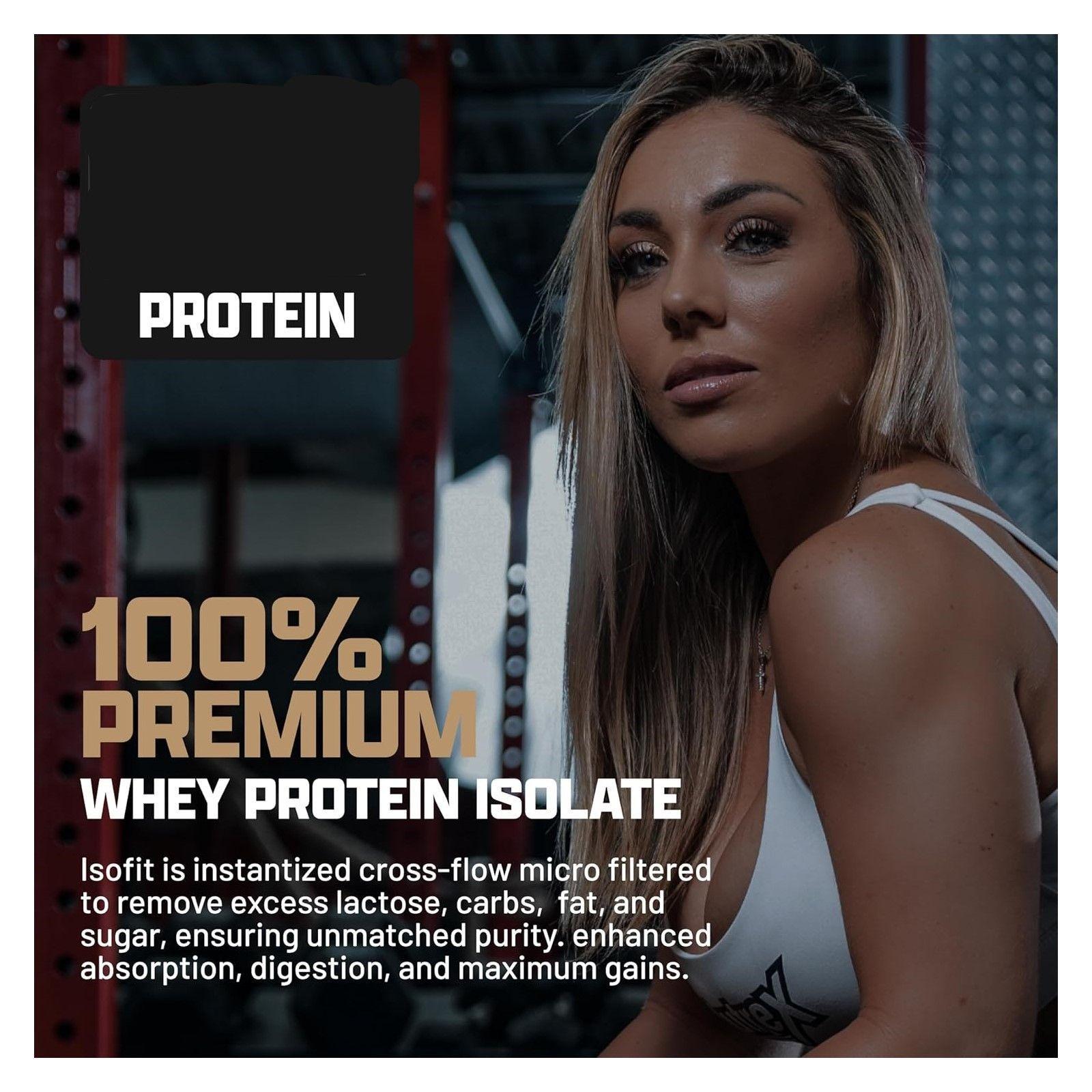 Nutrex Isofit Zero Bar Barras De Proteinas 12u Cookies Cream-2