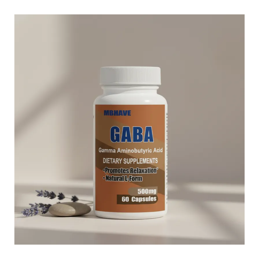 Aminoacido Gaba Gamma Amino Butyric Acid 500mg 60 Capsulas-3