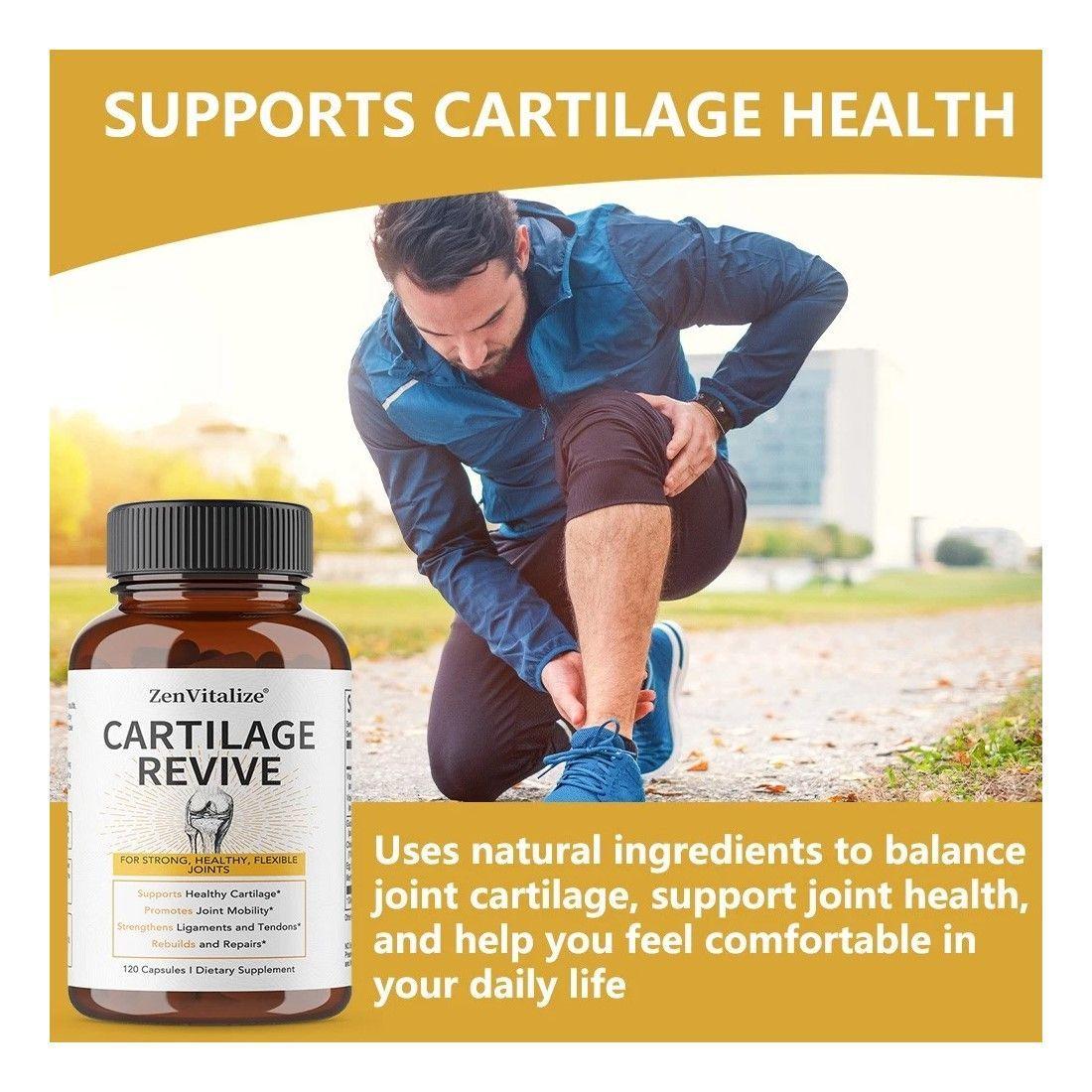 Cartilage Revive Zen Vitalize Colageno Tipo 2 Cuidado Articulaciones 120 Caps-2