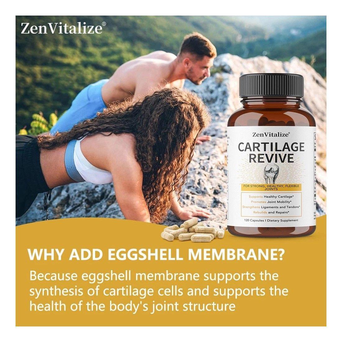 Cartilage Revive Zen Vitalize Colageno Tipo 2 Cuidado Articulaciones 120 Caps-3