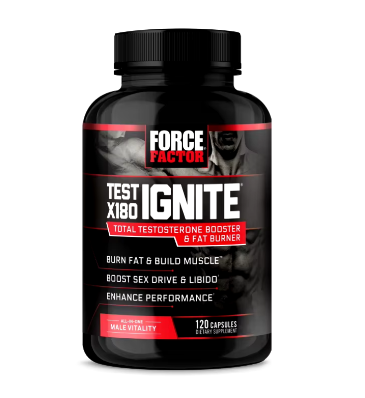 Force Factor Test X180 Ignite Aumento De Testosterona 120 caps-5