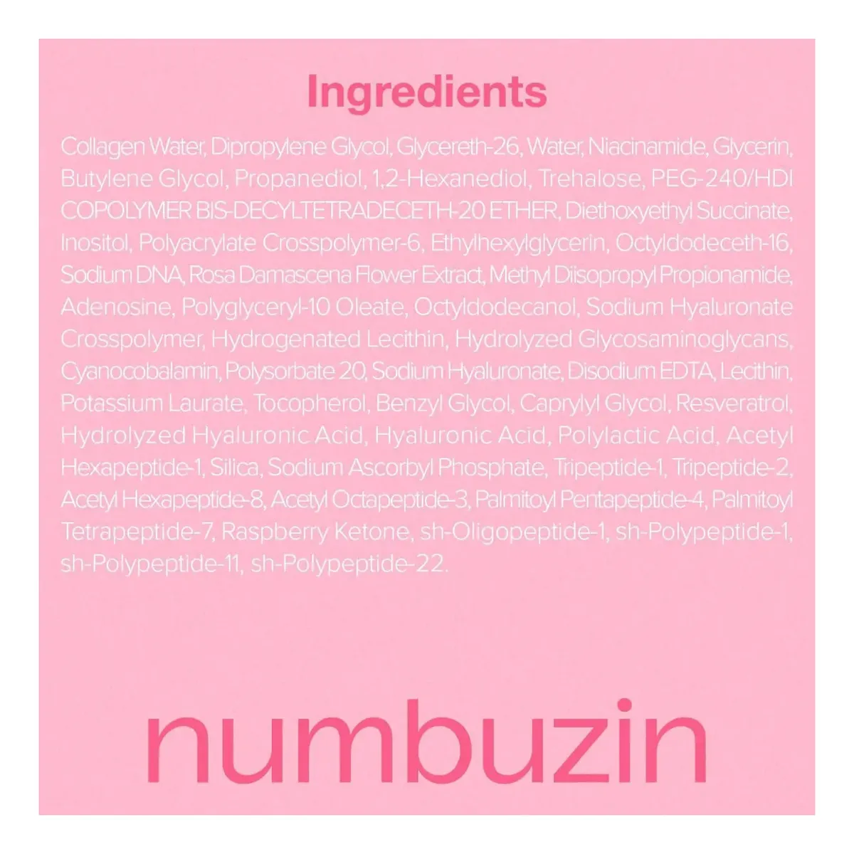 Numbuzin No.2 Serum Pdrn Rose Colageno Reafirmante 30ml-7
