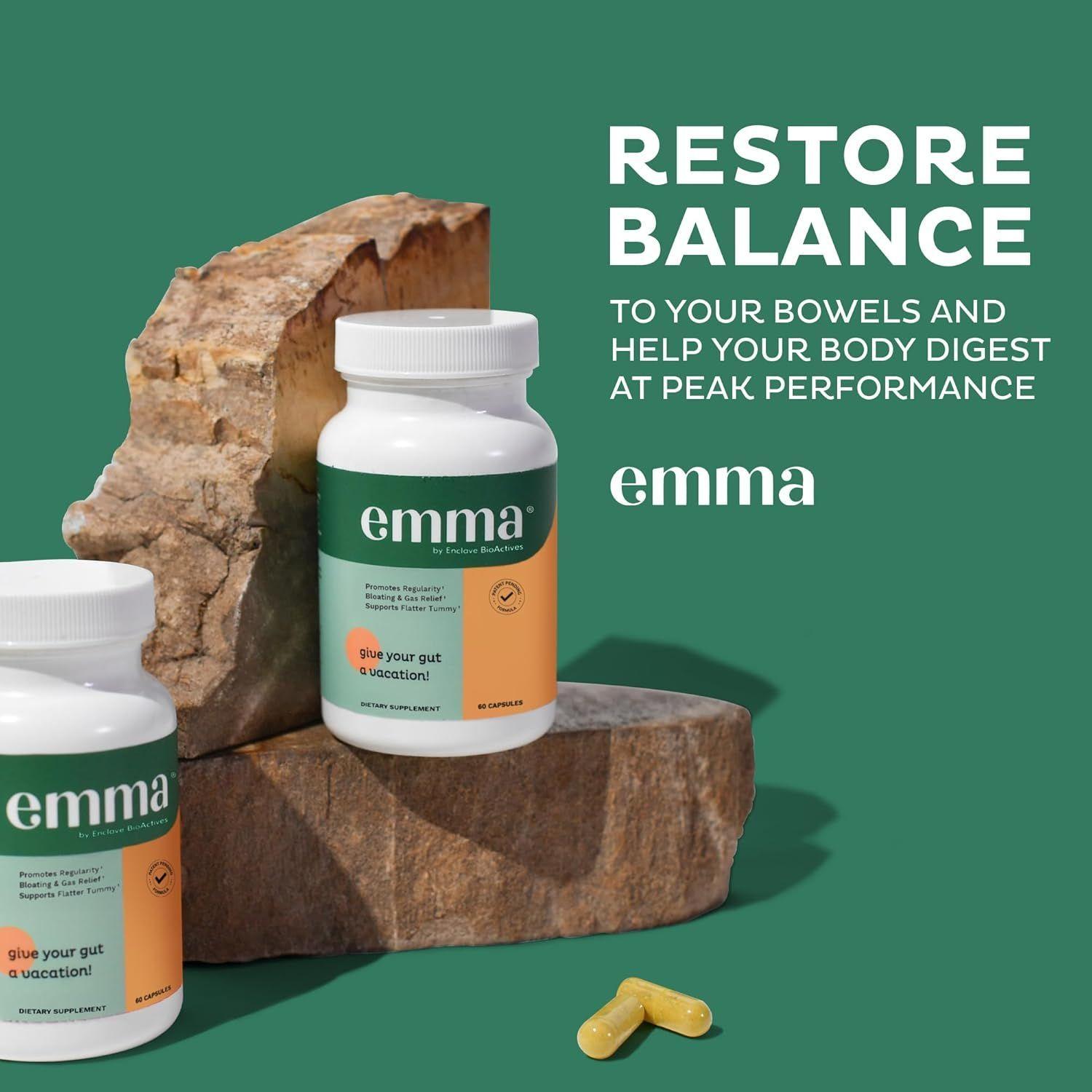 Emma By Enclave Bioactives Para Salud Digestiva Hinchazon Gases 60 EZ caps-2