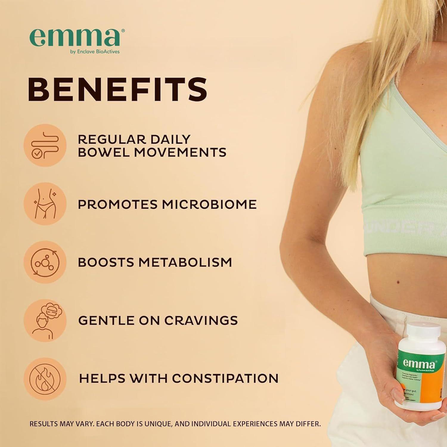 Emma By Enclave Bioactives Para Salud Digestiva Hinchazon Gases 60 EZ caps-4