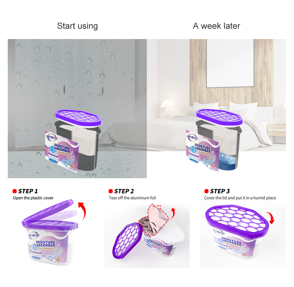 Natruth Moisture Contenedor Absorbedor De Humedad Lavanda-6