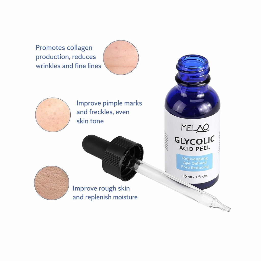 Melao Serum Ácido Glicólico 70% 30ml Peeling Normal A Mixta Noche -3