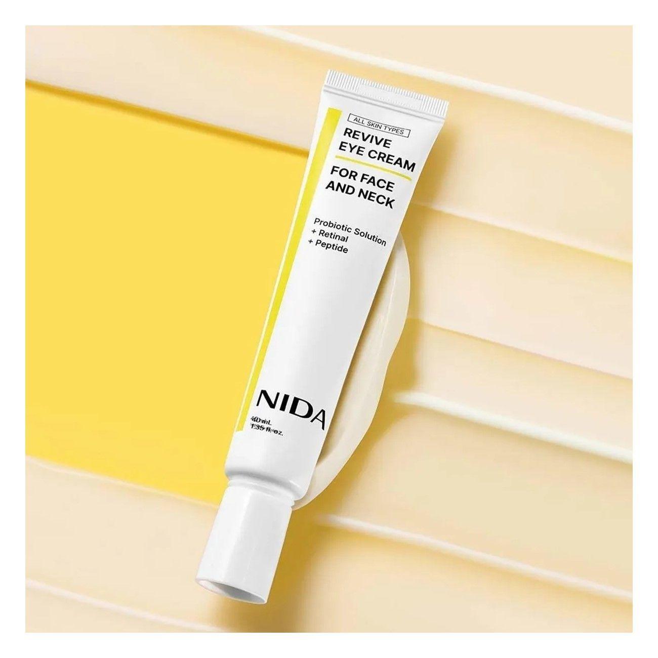 Crema Nida Revive Ojos Cuello Firmeza Rejuvenecimiento 40ml Todo Tipo De Piel Día/noche-5