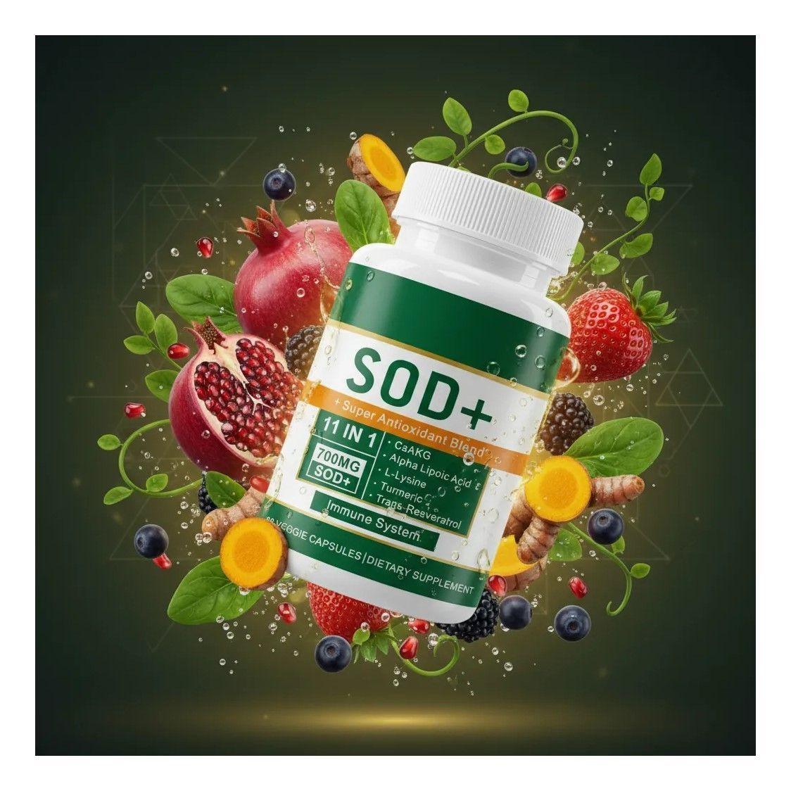 Superoxido Dismutasa SOD+ 700mg 11 En 1 Super Antioxidante 60 Caps-2