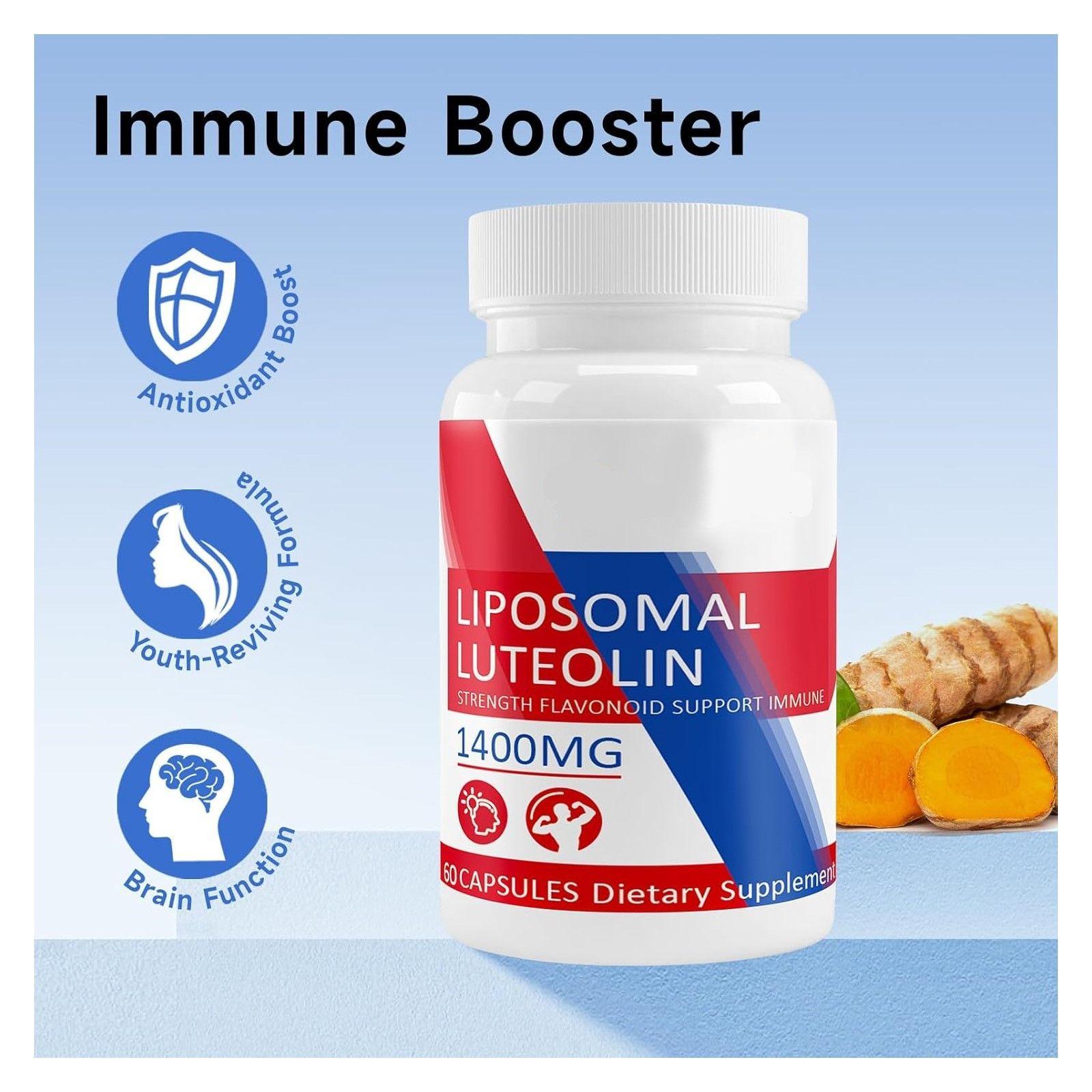 Luteolina Liposomal Antioxidante Memoria Enfoque 1400mg 60 caps-3