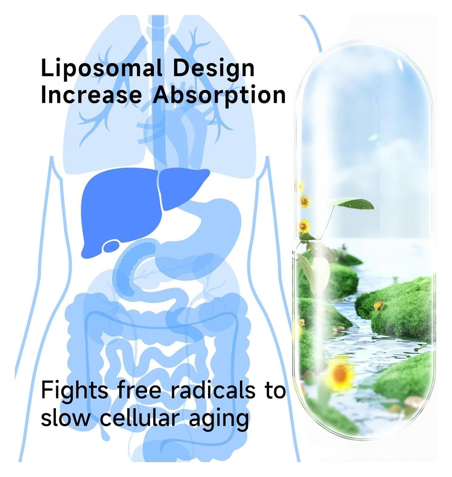 Luteolina Liposomal Antioxidante Memoria Enfoque 1400mg 60 caps-4