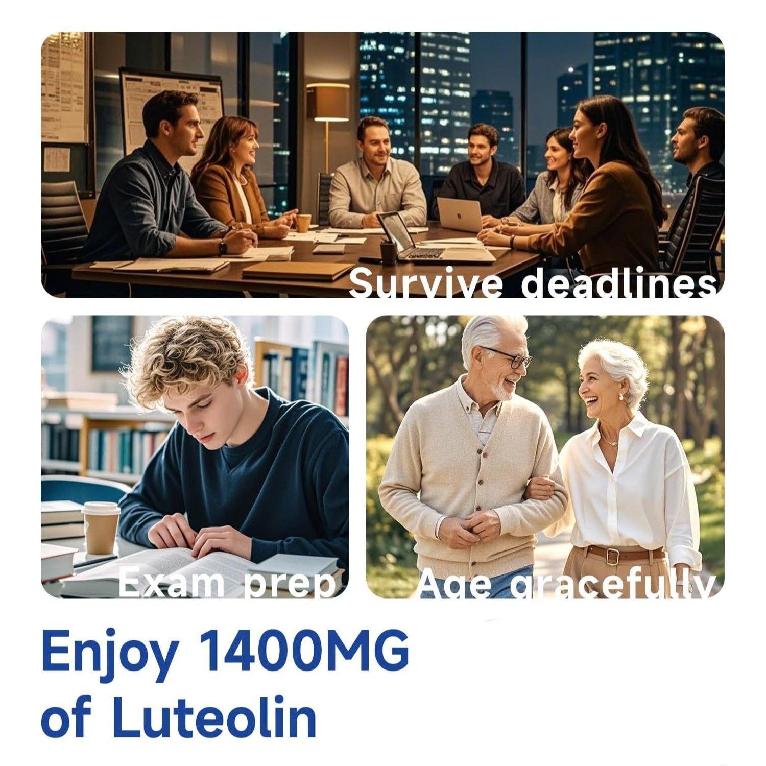 Luteolina Liposomal Antioxidante Memoria Enfoque 1400mg 60 caps-7