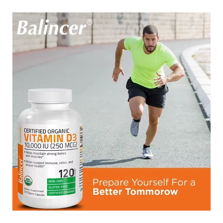 Balincer Vitamina D Cholecalciferol D3 Organica 10000ui 250mcg 120 Caps-6