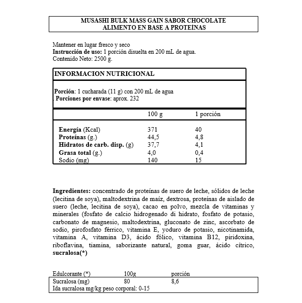 Proteina Bulk Mass Gain Whey 5 Lbs Chocolate + Inner Armour Creatina-6