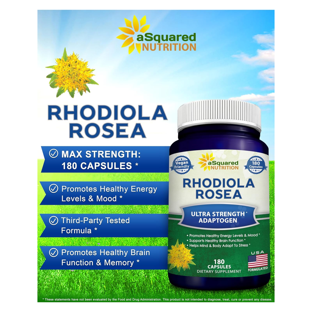 Antioxidante Rhodiola Rosea 1000mg Ultra Strength 120cap-2