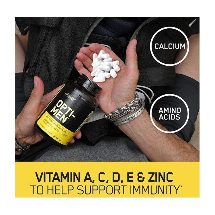 Opti Men Super Multivitaminico Aminoacidos Multimineral 120c-2