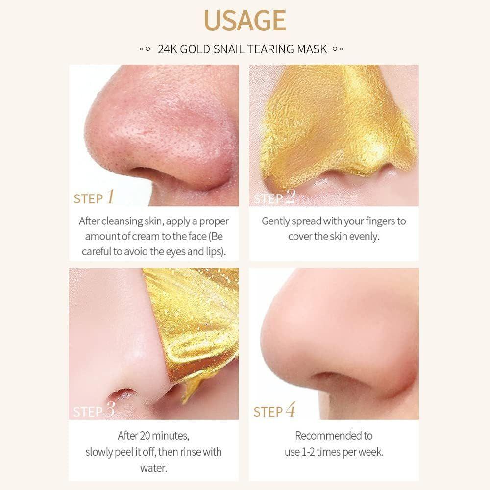 Mascara De Oro 24k Gold Snail Tratamiento Rostro Exfoliante-4