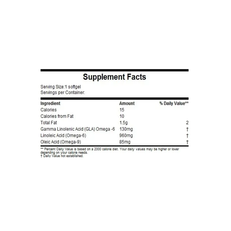 Evening Primrose Oil 1300mg Omega 6 Aceite De Onagra 120 Softgels-6