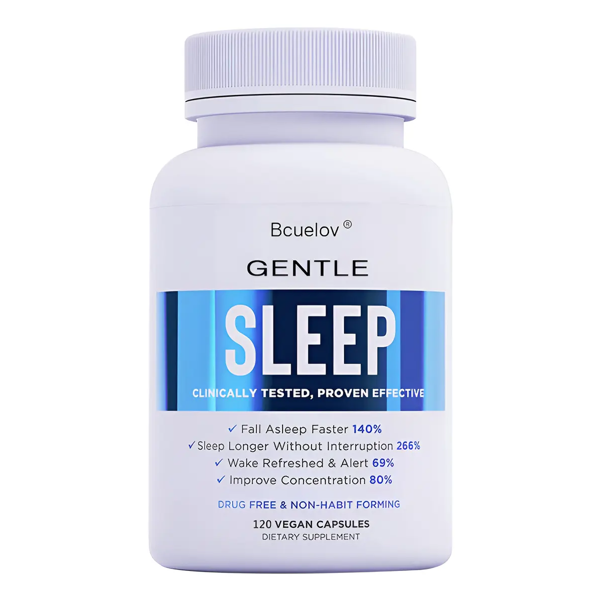 Suplemento Natural Conciliador Del Sueño Sleep Gentle 120cap-0