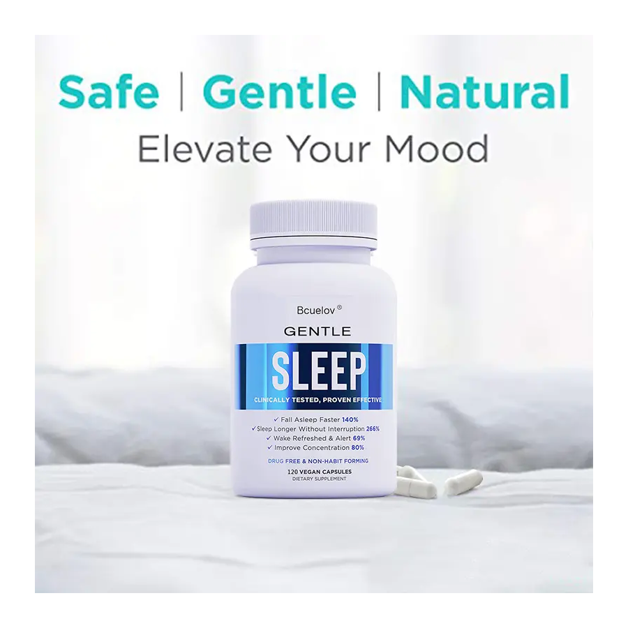 Suplemento Natural Conciliador Del Sueño Sleep Gentle 120cap-3