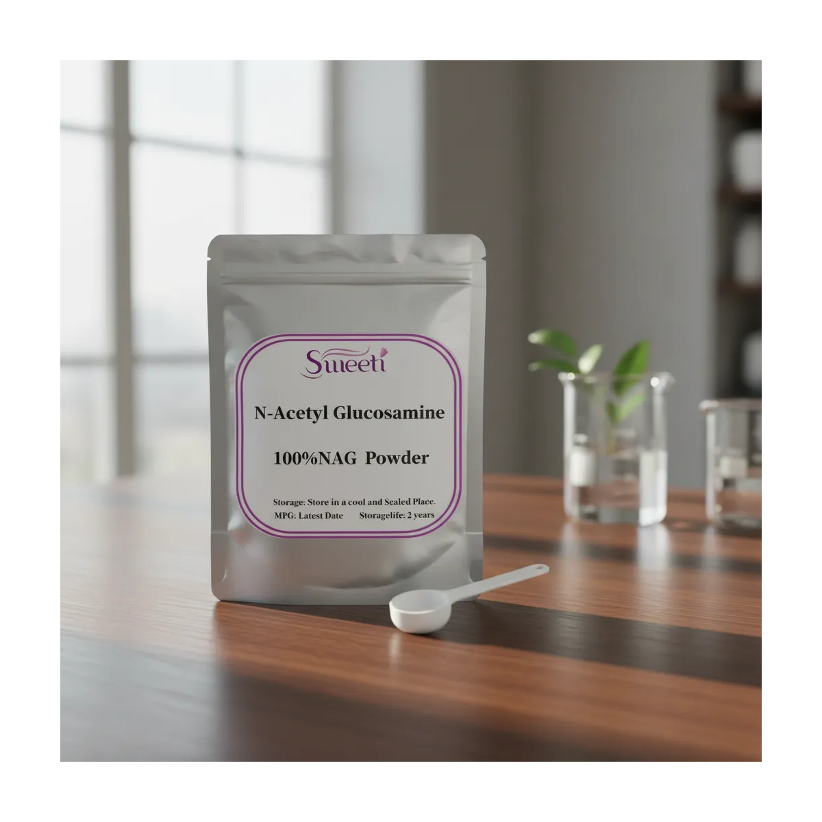 N-acetil Glucosamina 100% Nag 1000mg Pura En Polvo 50gr Sin Sabor-4