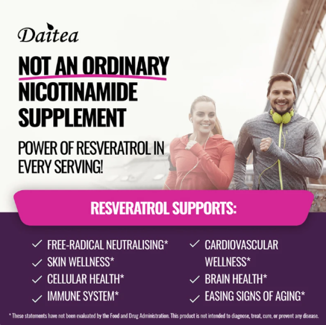 Nad Nicotinamida B3 Resveratrol Revujenecedor Celular 120 caps-4