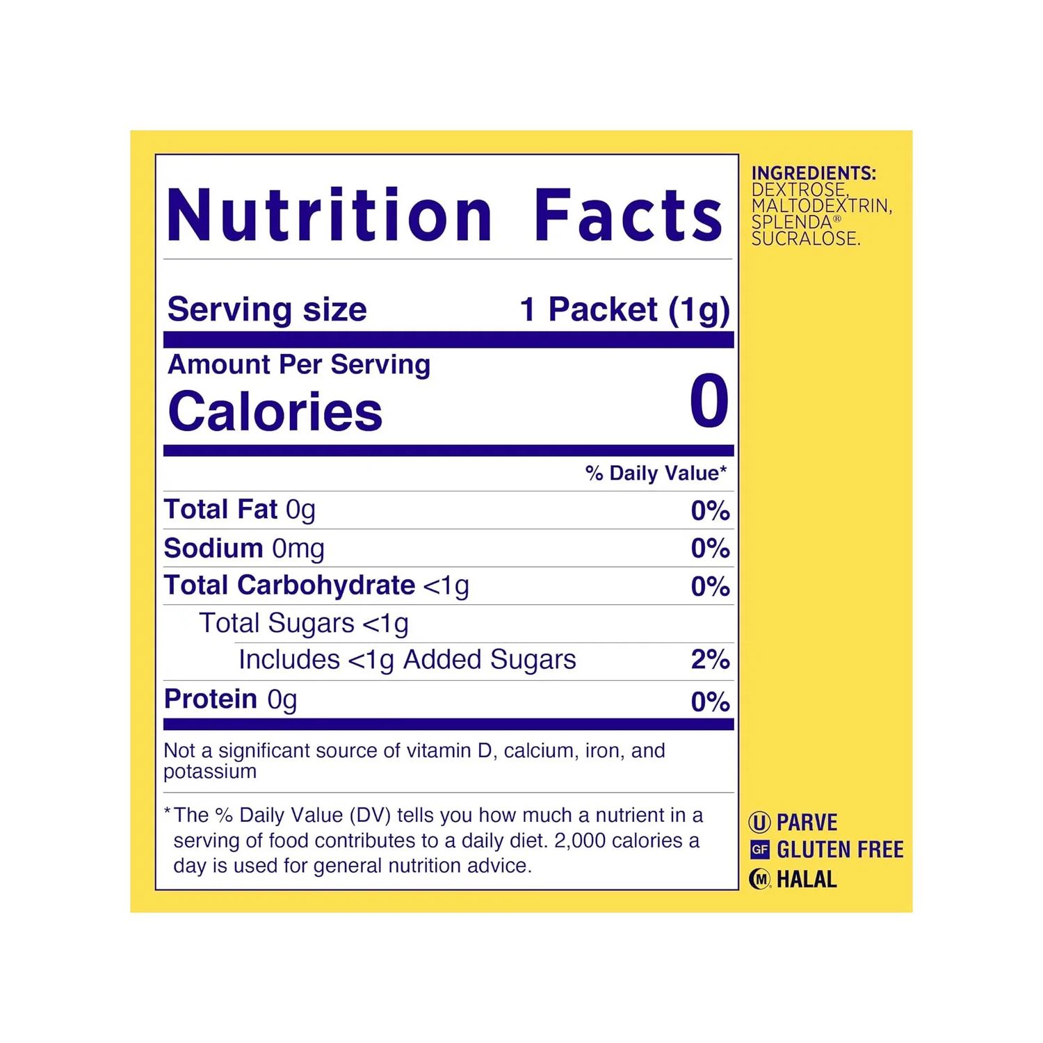 Splenda Endulzante Natural Sin Calorias En Polvo 200 Sobres-3