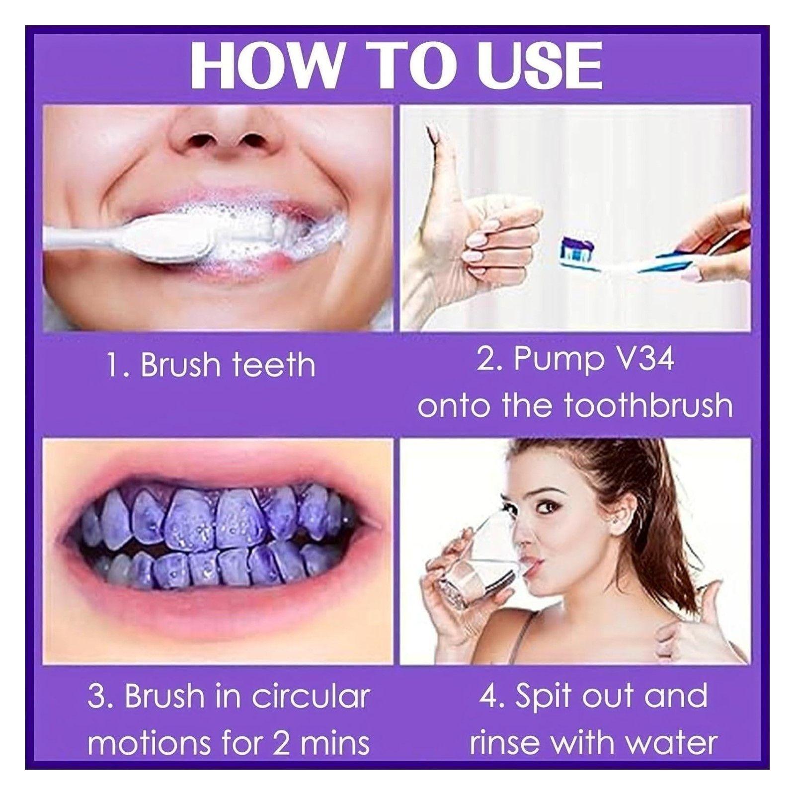 Purple Gel V34 Whitening Booster Pasta Blanqueamiento Dental-6