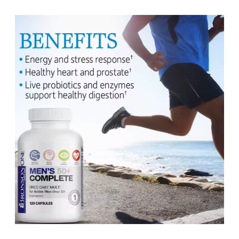 Suplemento Multivitaminico Bronson Men +50 Complete 120 Cap-2