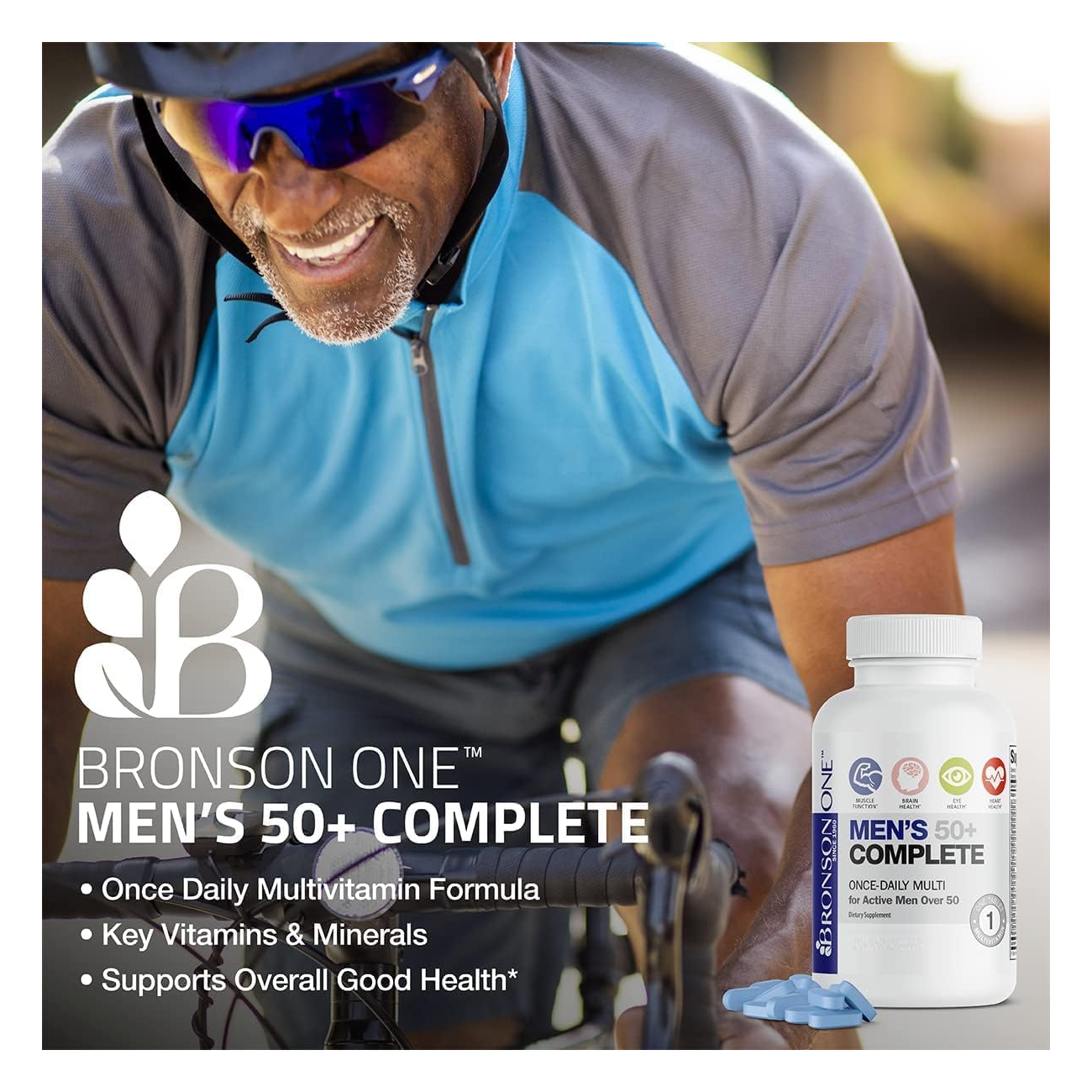 Suplemento Multivitaminico Bronson Men +50 Complete 120 Cap-3