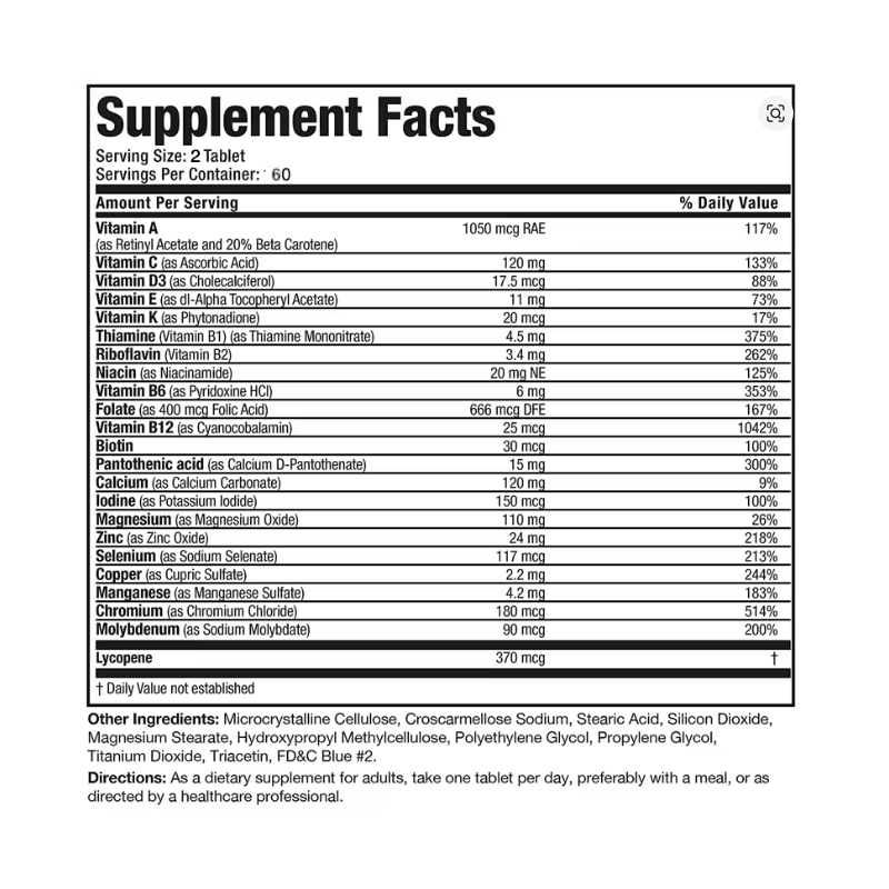 Suplemento Multivitaminico Bronson Men +50 Complete 120 Cap-7