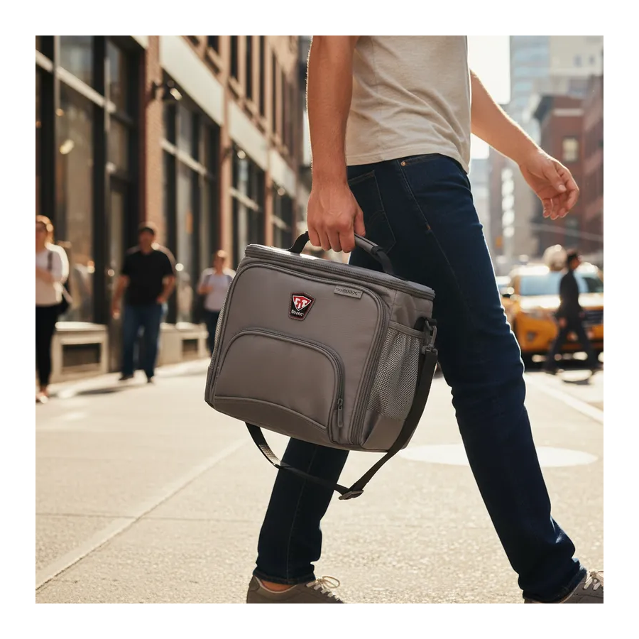 Fitmark The Box Bolso Lonchera Termica Para El Gimnasio Gray-4