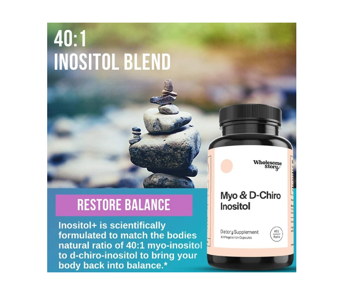 Wholesome Story Myo-inositol D-chiro Inositol 40:1 2000mg-2
