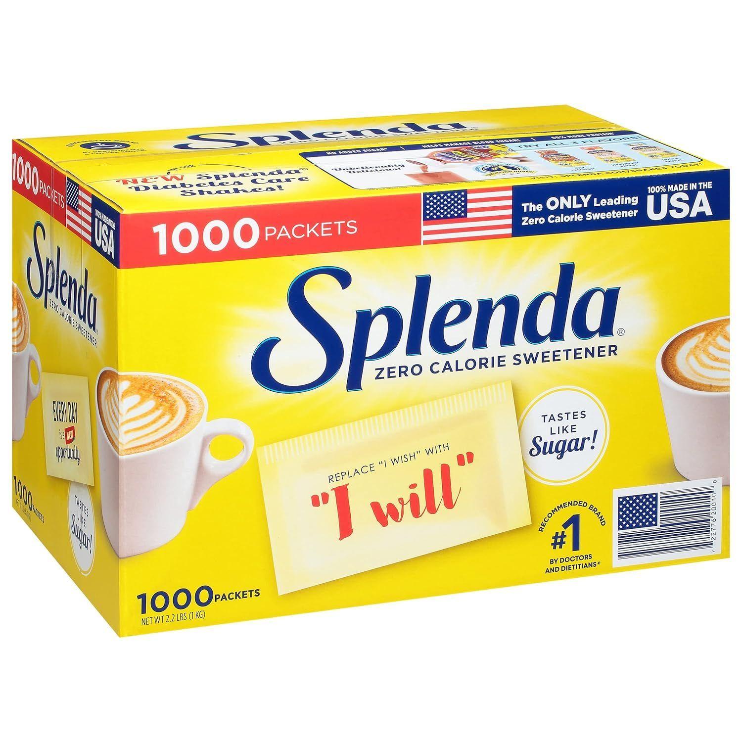 Splenda Endulzante Natural Sin Calorias En Polvo 1000 Sobres-1