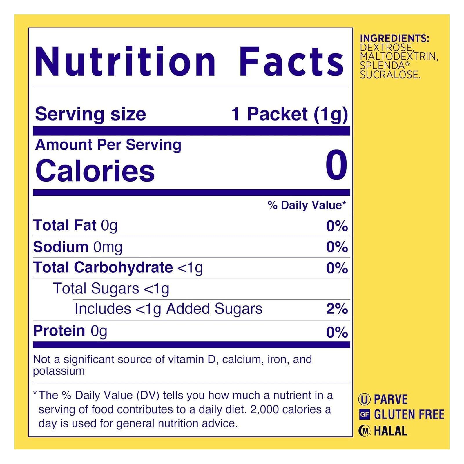 Splenda Endulzante Natural Sin Calorias En Polvo 1000 Sobres-4