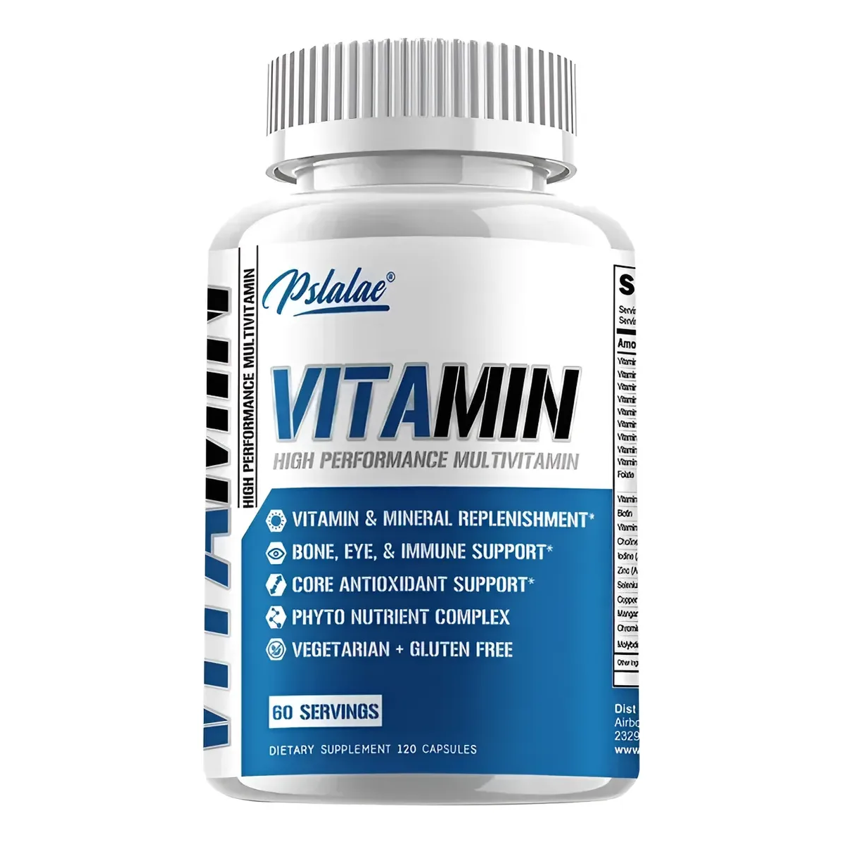 Pslalae Vitamin Multivitaminico Multimineral de Alta Potencia 120 caps-0