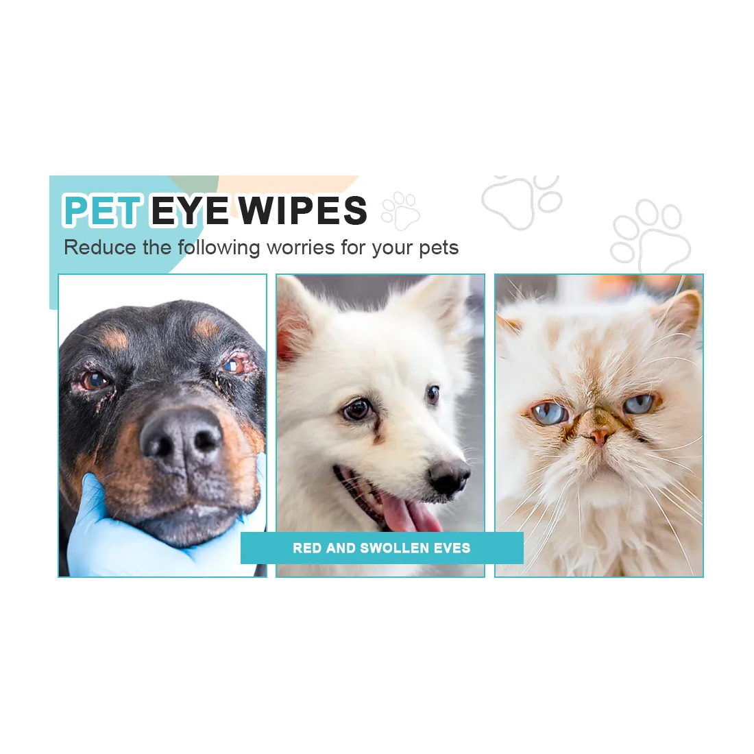 Pet Eye Wipes Toallitas Limpiadoras Ojos Perros Gatos 100 Un-7