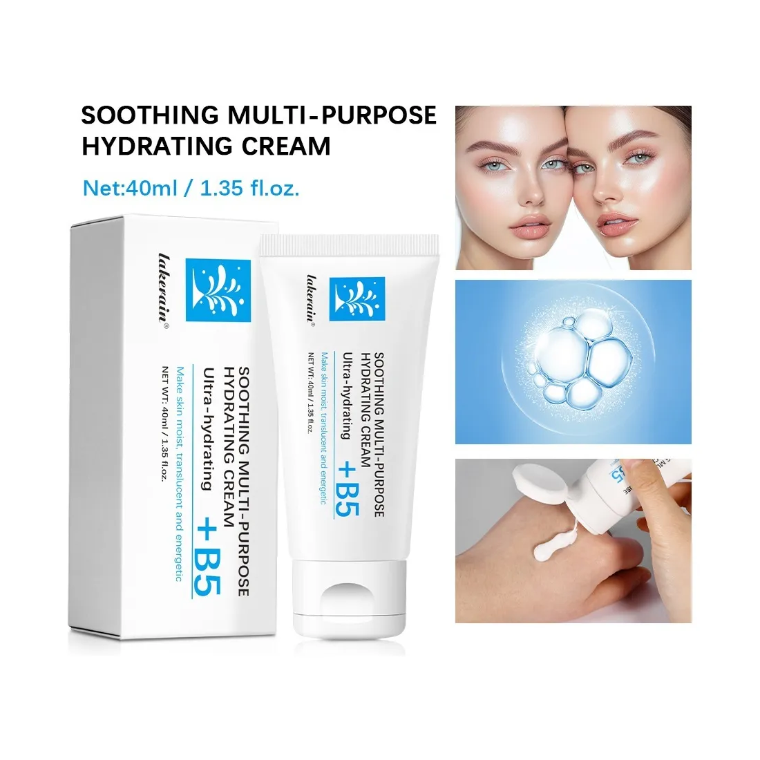Crema Ultra Hidratante B5+ Reparadora Facial Pantenol  40ml-5
