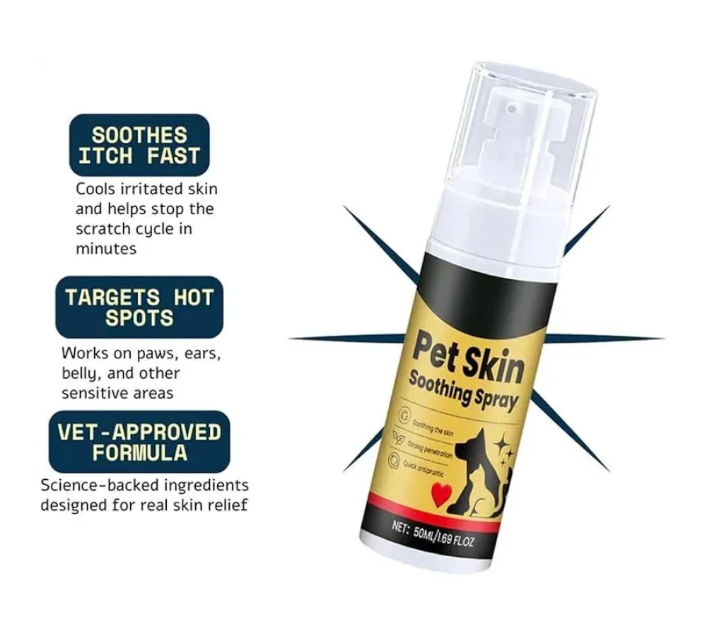 Pet Skin Soothing Spray Cuidado Para La Piel Pelaje Perros y Gatos 50ml-3