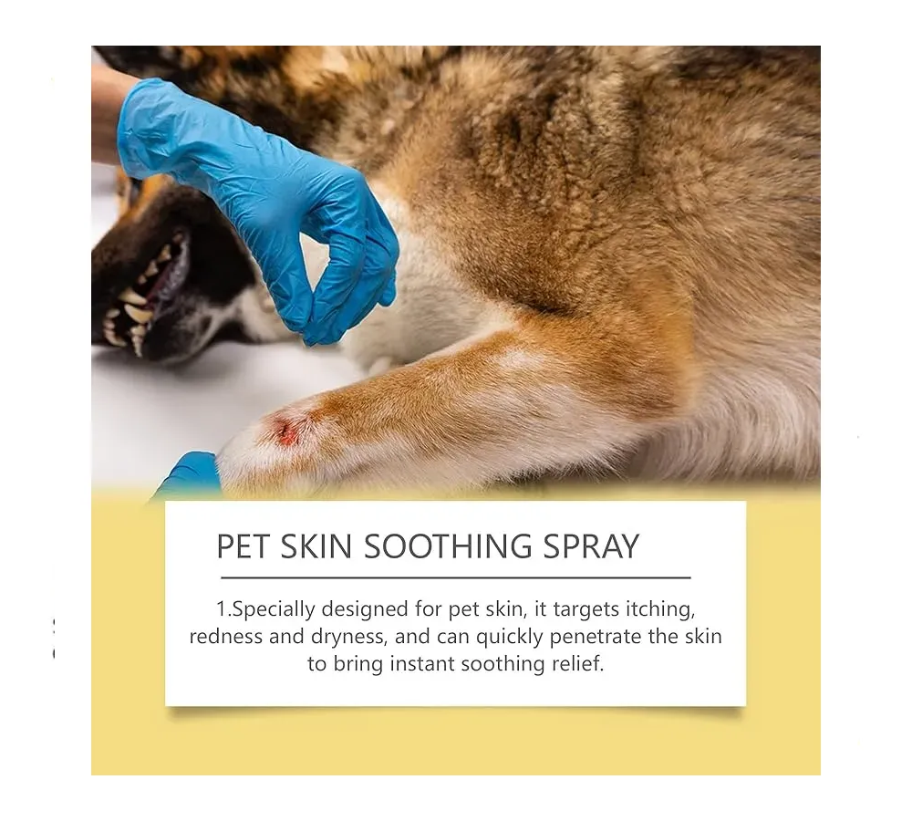 Pet Skin Soothing Spray Cuidado Para La Piel Pelaje Perros y Gatos 50ml-6