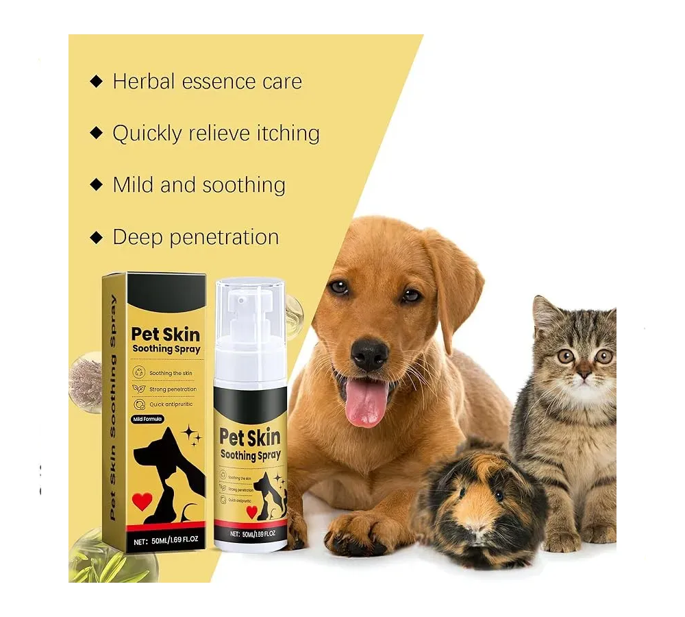 Pet Skin Soothing Spray Cuidado Para La Piel Pelaje Perros y Gatos 50ml-7