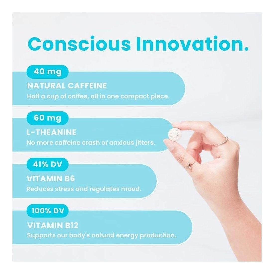 Neuro Mints Cafeina L-teanina Vitamina B12 y B6 Energia 90 Mints-2